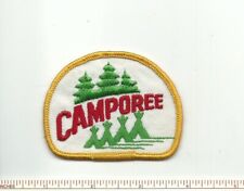 DP SCOUT BSA CAMPOREE GENERIC PATCH YEL RE GAUZE BACK TEEPEES BADGE ACTIVITY  picture