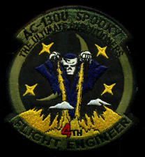 USAF 4th Special Operations Squadron AC-130U FLIGHT ENGINEER Patch KP-8 picture