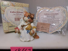 SALE Calico Kittens 1995 Hark A Herald Angel Figurine 144193 picture