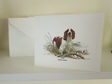 12 Bright of America SPRINGER SPANIEL Dog Note Cards Brian Harper New in Package picture