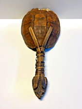Snapping Turtle Head Shaman Medicine Man Dancing Rattle Tortoise Shell 1800's picture