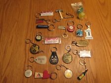 Vintage Lot of Advertising or Unique Keychains 22 Different Key Chains picture