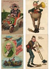 FANTASY EMBOSSED 57 Vintage Postcards Mostly with BETTER Incl. Uncle SAM (L4536) picture