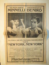 Louisville Courier Journal 6-15-1977. Liza Minnelli, Robert De Niro Full-Page Ad picture