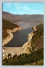 Ogden UT-Utah, Pineview Dam And Reservoir, Vintage Postcard picture