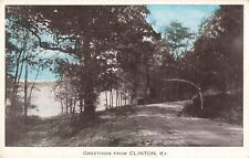 Greetings from Clinton, Kentucky KY Country Road Lake - c1930 Vintage Postcard picture