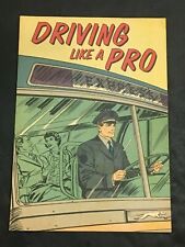 VINTAGE RARE SCARCE 1958 COMIC DRIVING LIKE A PRO picture