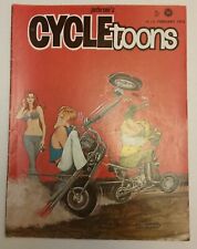 Vintage Cycletoons February 1970. Like new Pre-owned. Bill Hughes cover. picture