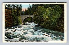 OR-Oregon, Eagle Creek And Highway Bridge, Antique, Vintage c1920 Postcard picture
