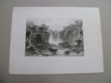 Bonniton Lynn-1860s Engraving-On The River Clyde      ORIGINAL picture