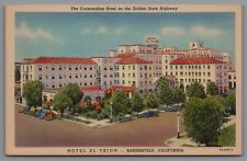 Postcard CA Hotel El Tejon Bakersfield California Golden State Highway C13 picture