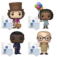 Wonka Set of 4 Funko Pops + Protective Cases picture