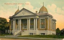 c1910 Printed Postcard; Presbyterian Church, Hillsboro TX Hill County Posted picture