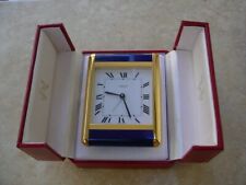 Cartier Tank Travel Clock, Quartz w/ Original Box & Papers. picture