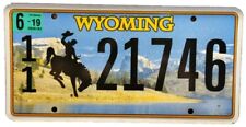 BLOWOUT SALE - Vintage Wyoming 2019 Bucking 🐎 License Plate picture