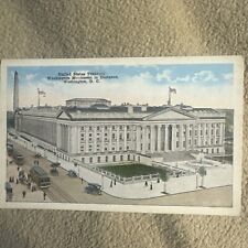 US Treasury, Washington Monument, Washington DC Postcard Vintage 1920s Vintage picture
