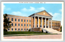 1920s Calvary Baptist Church Jackson Mississippi Vintage Postcard picture