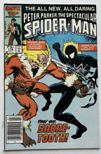 Spectacular Spider-Man #116; 1st App Foreigner Sabretooth Cover, Newsstand picture