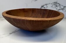 Vintage Handcrafted Wood Mid-Century Modern MCM Bowl 6” Dia x 2” H picture