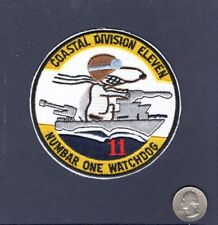 COSDIV Coastal Division 11 Snoopy US Navy Squadron River Patrol Boat Unit Patch picture