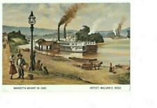 Vintage Postcard Marietta Wharf in 1882 Artist: William E. Reed & Emma Graham picture