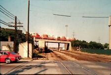 DC0 Train Slide 4 Illinois Central Engines on bridge near yard in Illinois  picture