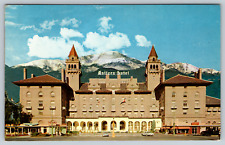 c1960s Antlers Hotel Colorado Springs Pikes Peak Mountain Vintage Postcard picture