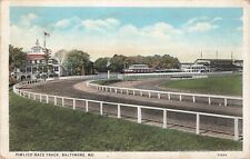 Baltimore Maryland MD Pimlico Racecourse Horse Racing Vintage Postcard 1934 picture