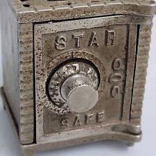 1890s STAR SAFE Cast Iron Still Safe Bank No Combination VERY Nice Estate Item picture