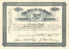 Dunn Safety Ticket and Register Company - Stock Certificate picture