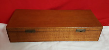Vintage Benson & Hedges Wooden Cigar Box with Dovetailed Corners & Tiger Grain picture