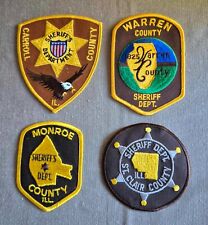 USA - 4 x Different Sheriff Dept Patches - Illinois picture