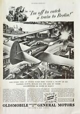 1943 Oldsmobile General Motors Vintage Ad Off to catch a train to Berlin picture