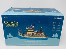 Carole Towne 2023 Teddy Boat Tours with Santa Musical LED's Christmas Village picture