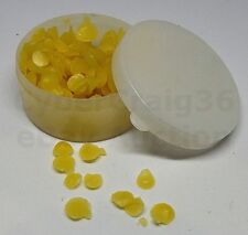 YELLOW MAGICIAN'S WAX PELLETS BITS FOR INVISIBLE THREAD CARDS, COIN MAGIC TRICK picture