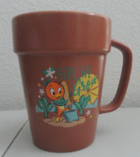 NEW - 2022 Disney Epcot Flower & Garden Orange Bird Flower Pot Mug Passholder picture