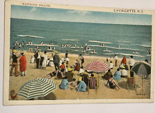 C 1900’s People Beach Scene Lavallette  New Jersey Postcard picture