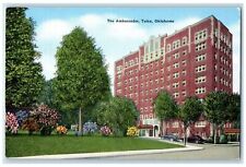 1945 The Ambassador Building Exterior Tulsa Oklahoma OK Posted Cars Postcard picture