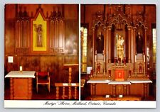Midland Ontario Martyrs' Shrine of Canadian Martyrs Postcard Interior View 4x6 picture