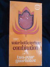 VINTAGE DAVOL COMFY WATER BOTTLE/SYRINGE COMBINATION #12~~RED RUBBER~ORIGINAL BX picture