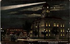 Postcard Court House and Elks Building by Moonlight in Billings, Montana picture