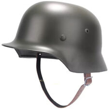 WWII Classic German Military M35 Steel Motorcycle Helmet Army Field Helmets picture