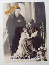 ✟ HOLY TRADERS Sts. ANNE & JOACHIM (1993 Aziriah Co) Catholic Trading Card picture