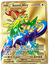 Pokemon Arceus Gold Metal Card Ultimate Arrow Vmax Vstar picture