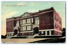 1911 Central Park School Building Topeka Kansas KS Posted Antique Postcard picture