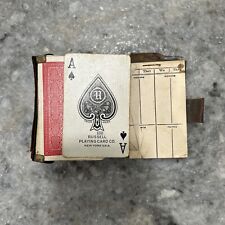 Vintage Russell Playing Card Deck In Bridge Book picture