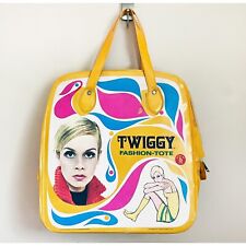 Twiggy Fashion-Tote/ Hard to Find Vinyl 1967 Tote Bag by Mattel picture