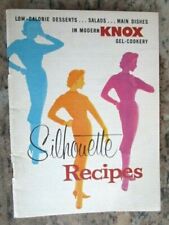 Silhouette1959 Recipes Knox Gel Cookery Booklet Cookbook Vintage -E7C  picture