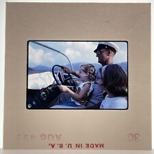 Vintage 60s 35mm Slide A Man Lets Young Girl Steer The Boat #2 picture