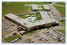 1970 Birds Eye View Of Northpark Inn Hotel Pool Dallas Texas TX Vintage Postcard picture